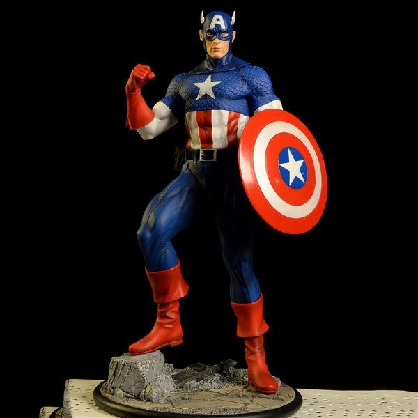 Fiberglass Captain America Statue