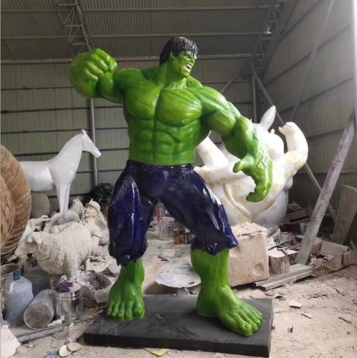 Decorative Hulk Fiberglass Statue
