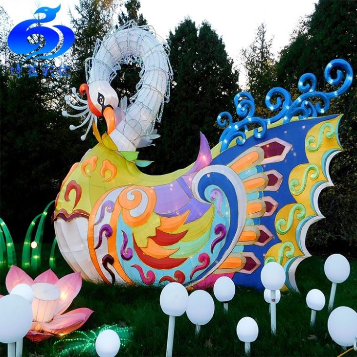 Chinese Swan Lantern Decoration